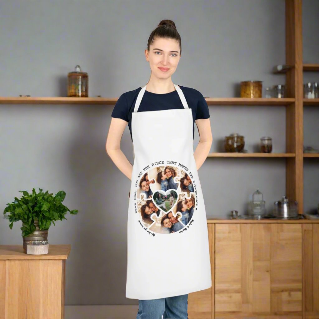 Personalized 'Photo Upload 'Mom Apron