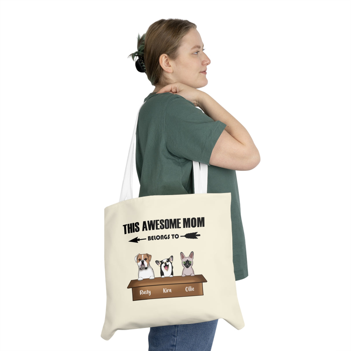 'Pet Mom’ Personalized Tote Bag