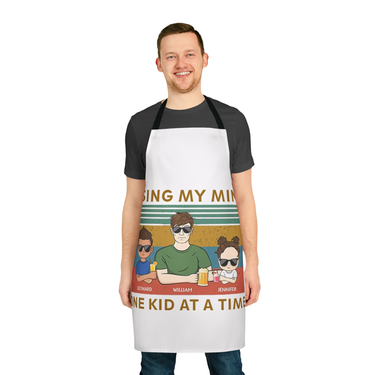 'Losing My Mind' Personalized Father's Day Kitchen Apron