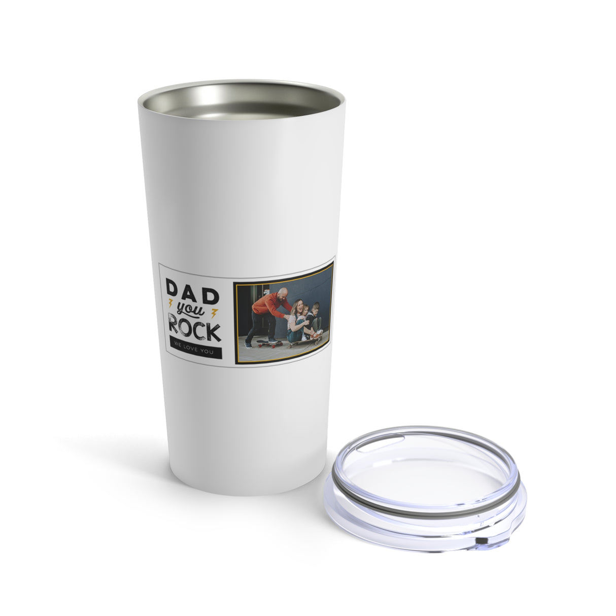 'Dad You Rock' Photo Tumbler