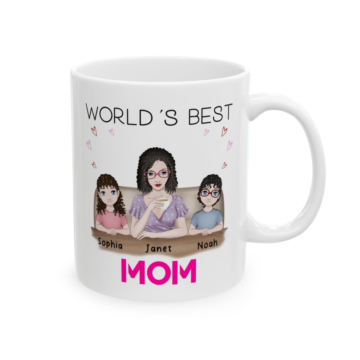 'Worlds Best Mom’ Personalized Mug