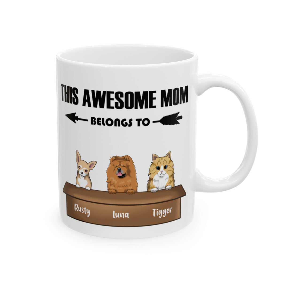 'Awesome Pet Mom’ Personalized Mug