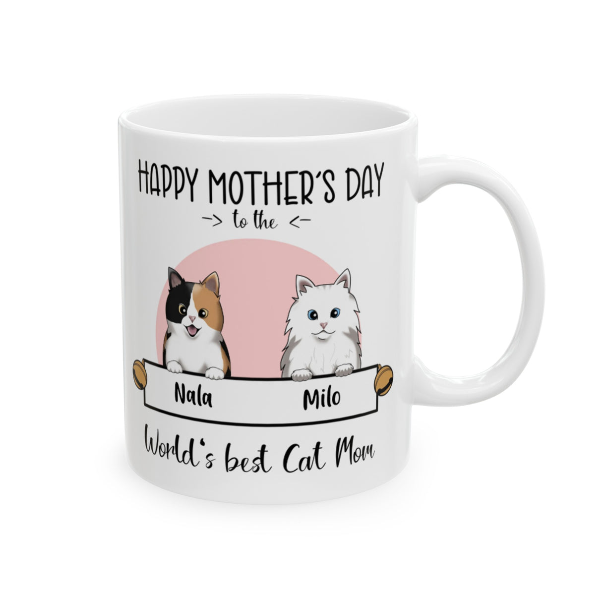 'Cat Mom’ Personalized Mug