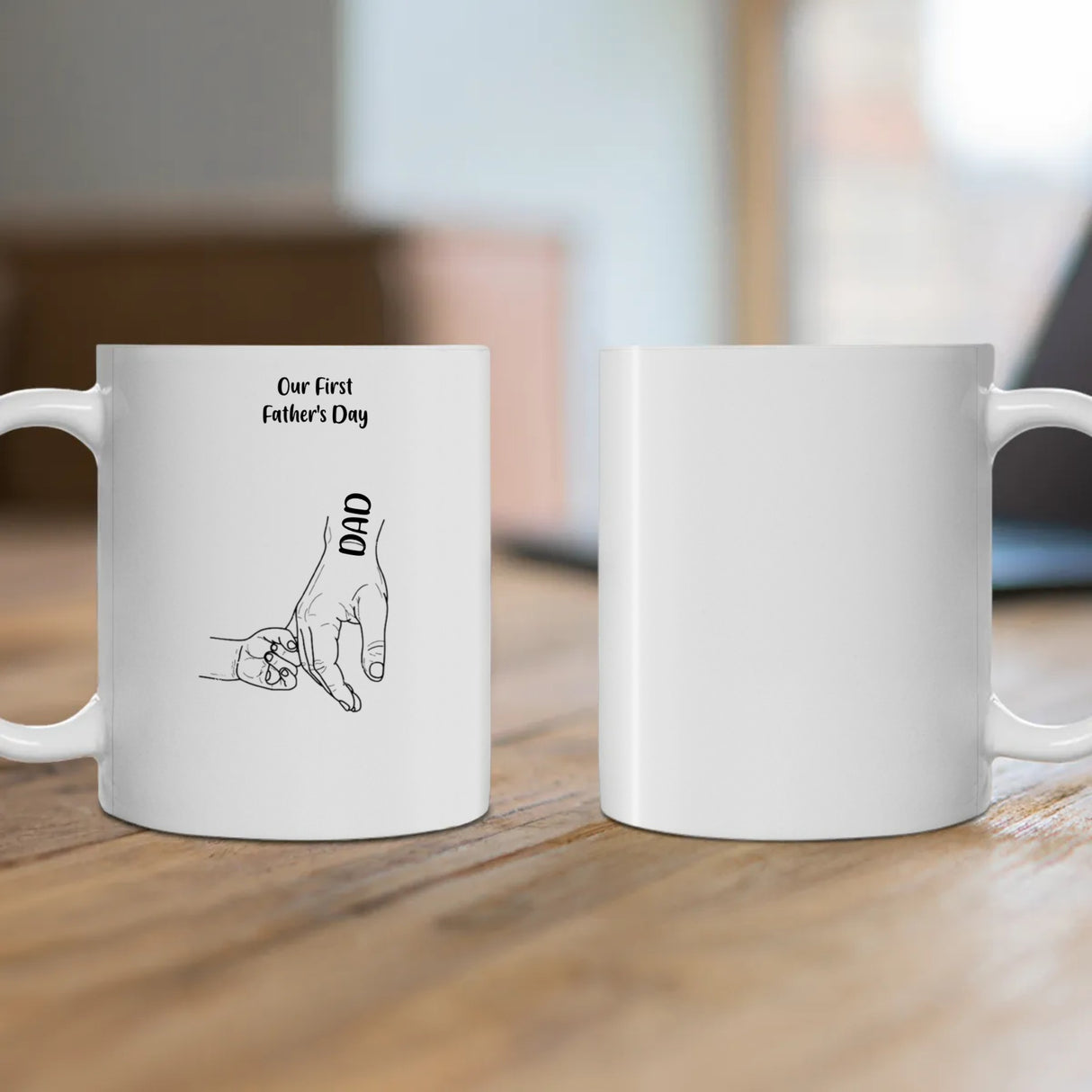 Our First Father's Day Custom Photo Coffee Mug