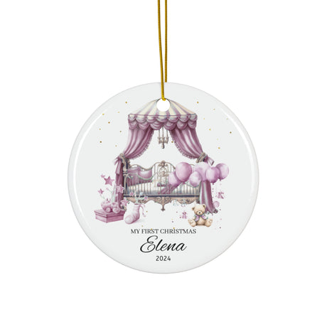 'My 1st Christmas' Ornament - Girl